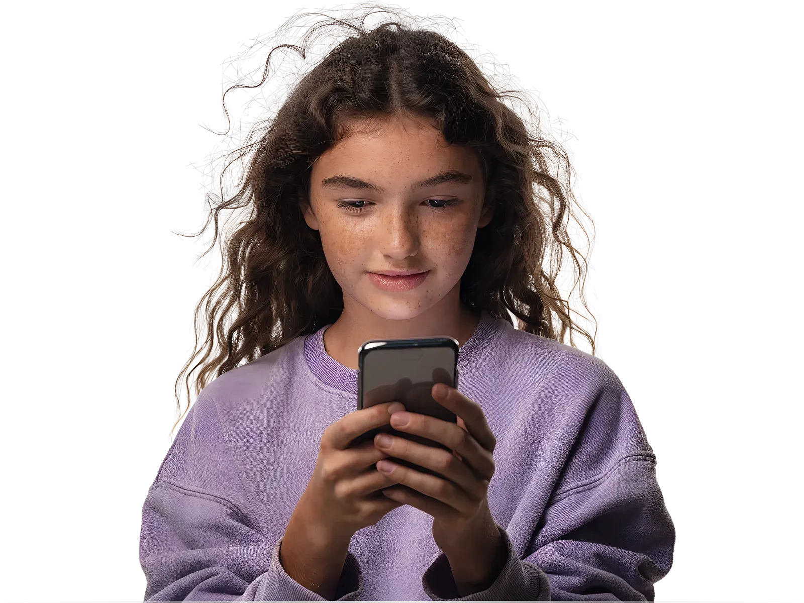 A kid checking her chore list and pocket-money balance in the Spriggy app