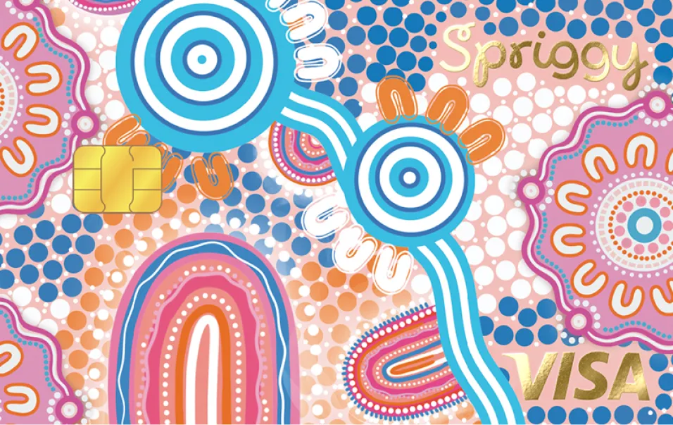 Spriggy A Little Journey indigenous card design